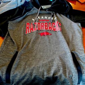 Arkansas Razorback Short Sleeve Hooded Sweatshirt